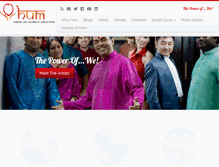 Tablet Screenshot of humensemble.com